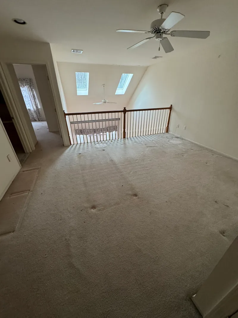 A fully cleared residential property in Short Hills, North Jersey after a comprehensive cleanout by JunkDoctors.