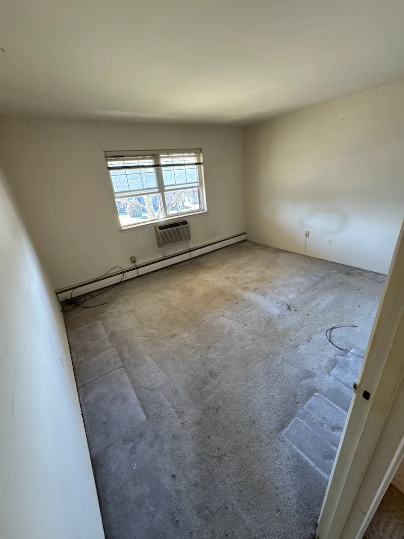 Cleared room after hoarding cleanup